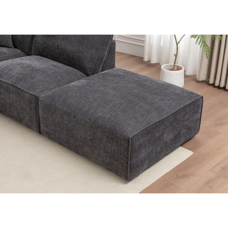 Individual sections of Montaro Modular Sofa Set showing flexible modular design