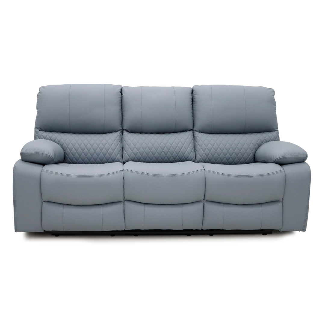3 Seater Bergen Recliner Sofa upholstered in Air Leather.