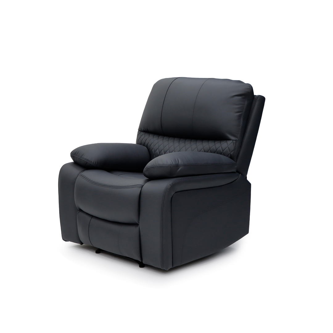 Bergen Recliner Sofa Set – Premium Quilted Suede Leather