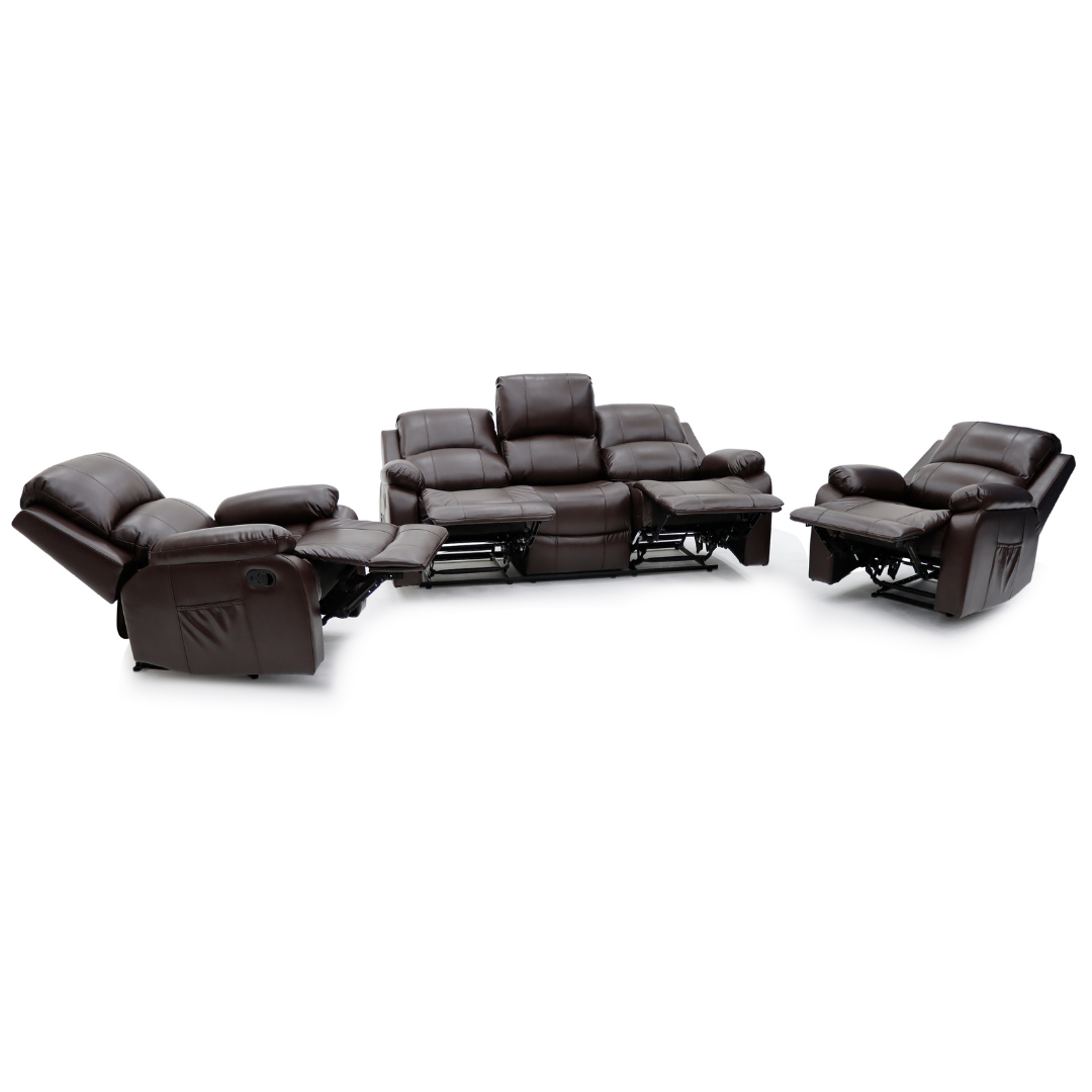 Luxury air leather recliner lounge suite New Zealand