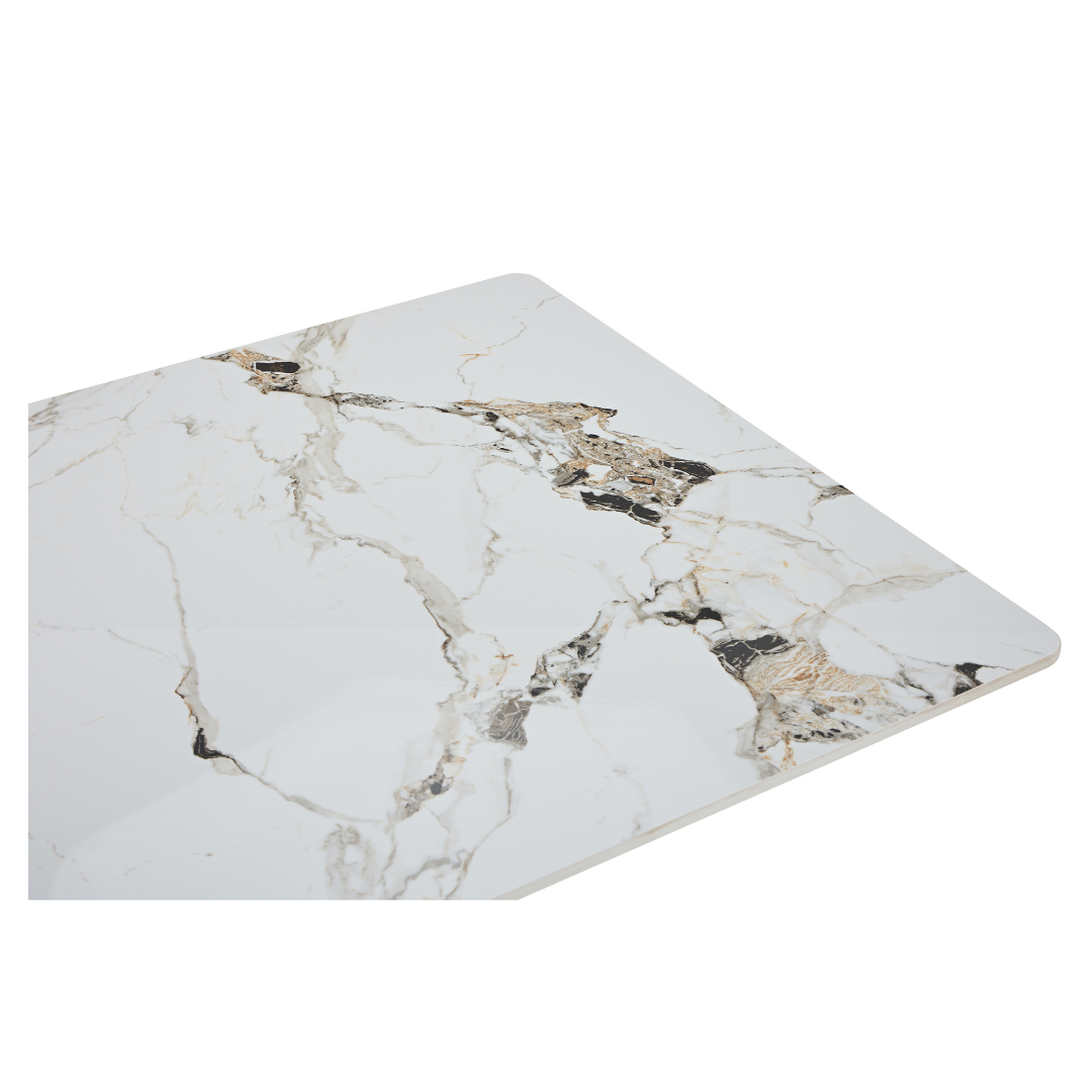 Camari Ceramic Marble 1.2m Dining Table