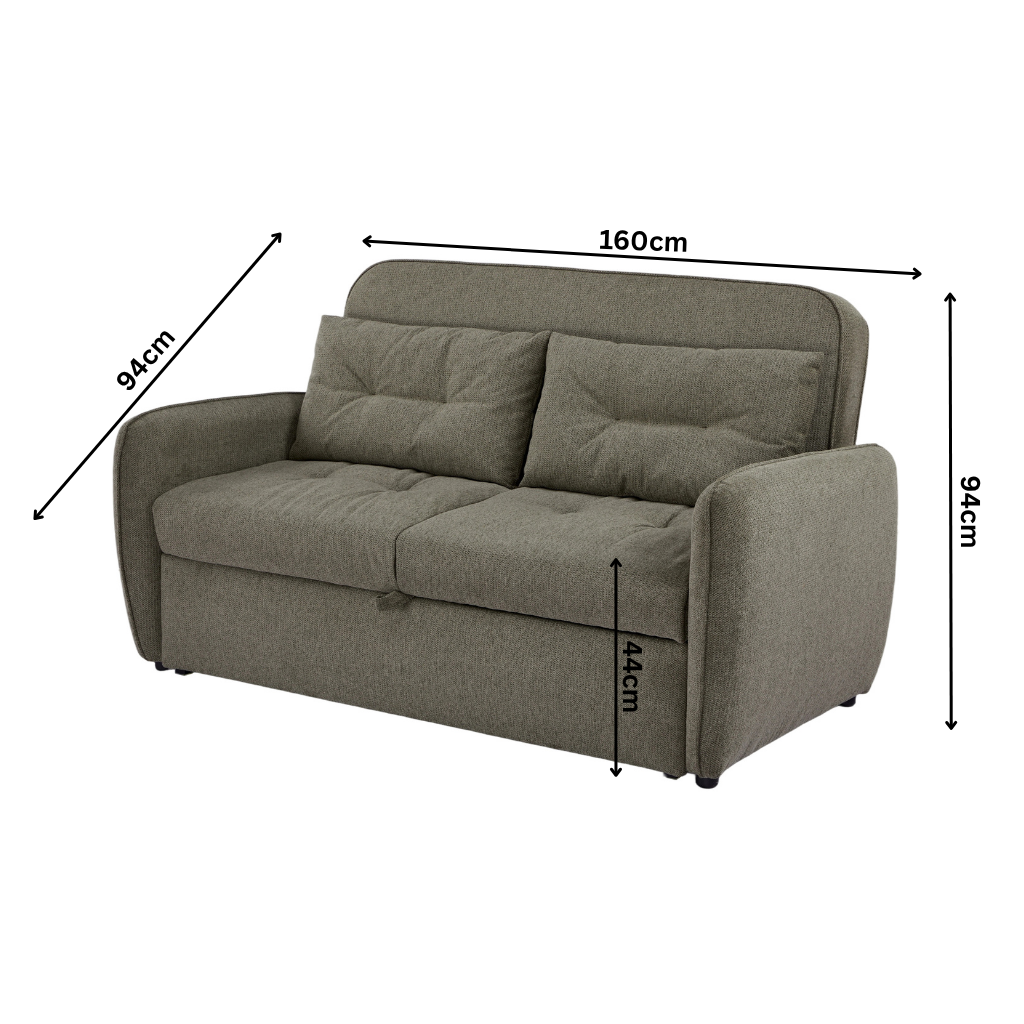 Enzo Sofa Bed - Earthy Green