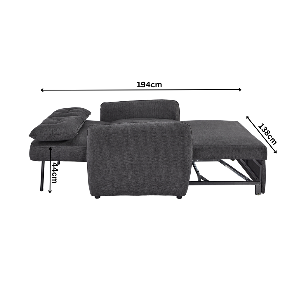 Enzo Sofa Bed - Grey