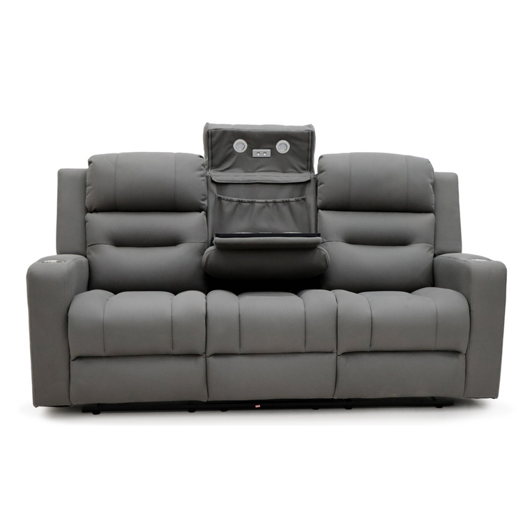 Gothenburg 3 seater recliner with dropdown and reading lights.