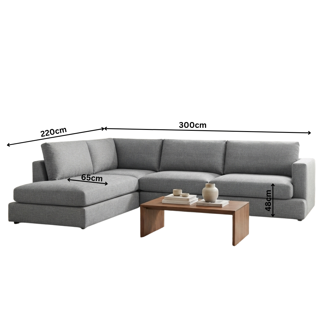 Hamilton Corner Chaise Sofa - NZ Made