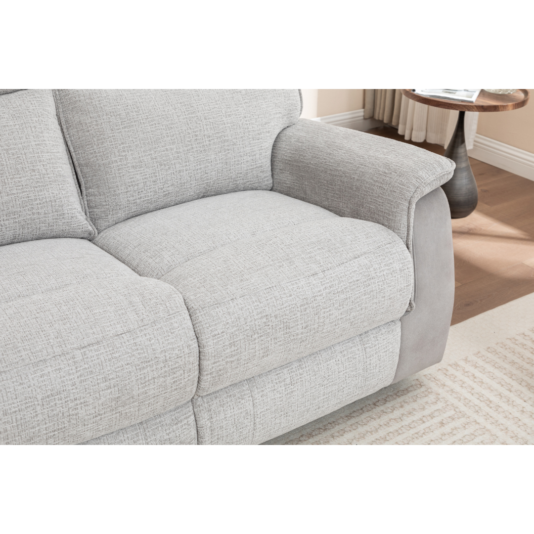 Side profile of the Kolding 3-seater recliner sofa showing its bigger chair size and wrapped armrests.