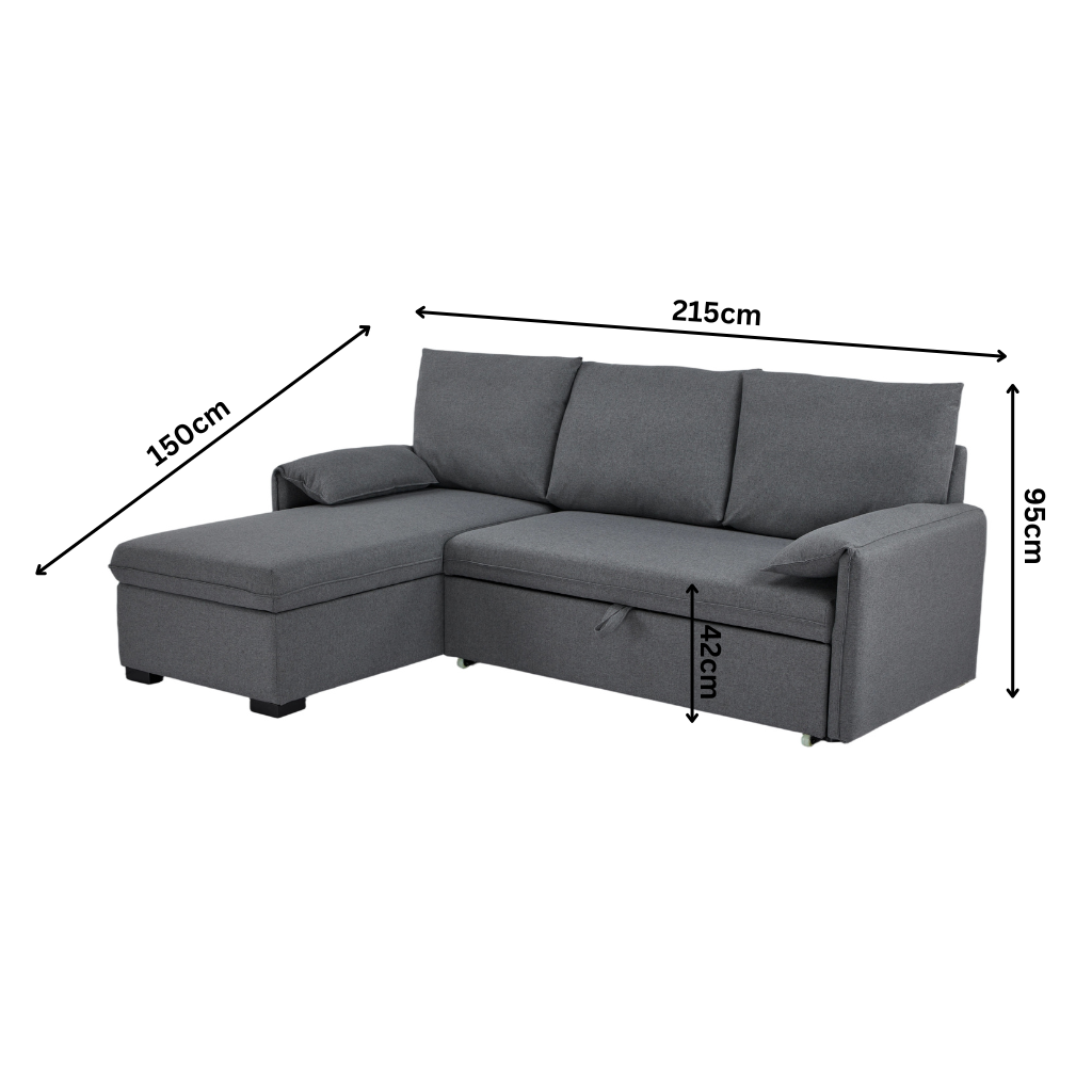 Laro Sofa Bed - Grey