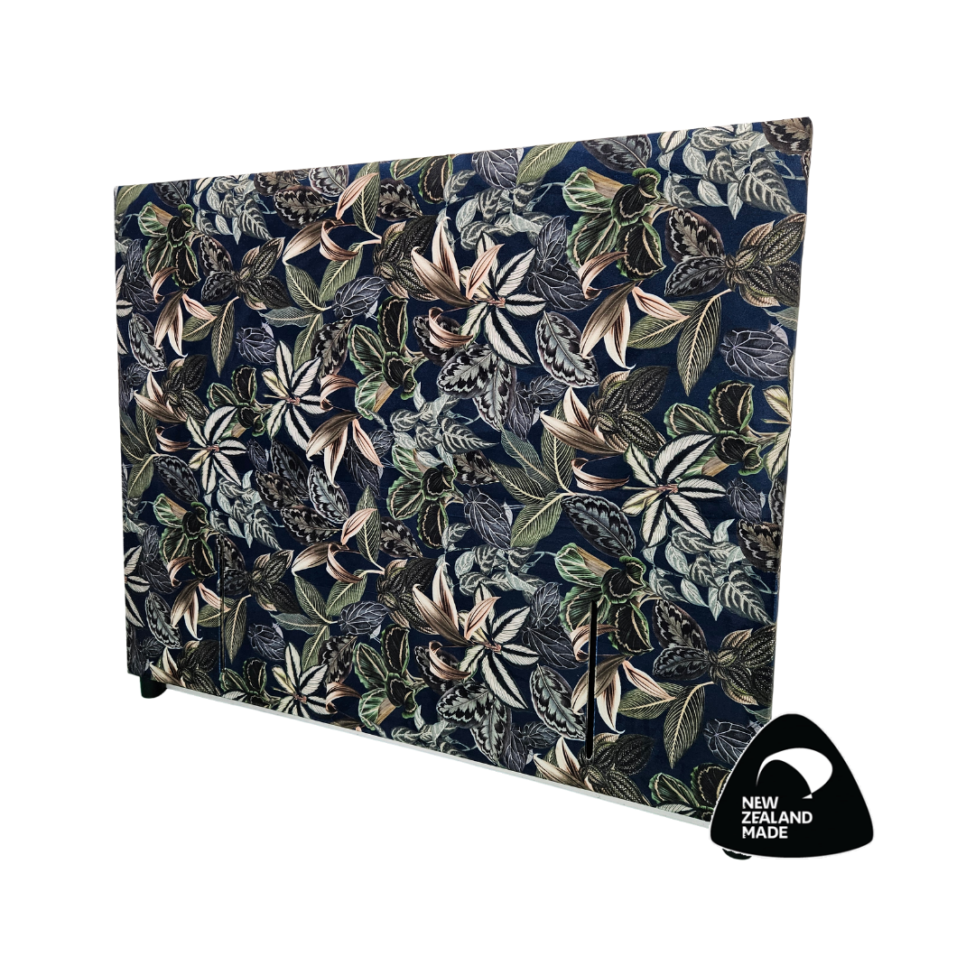 NZ Made McKenzie Headboard with solid pine frame and foam padding in modern décor.