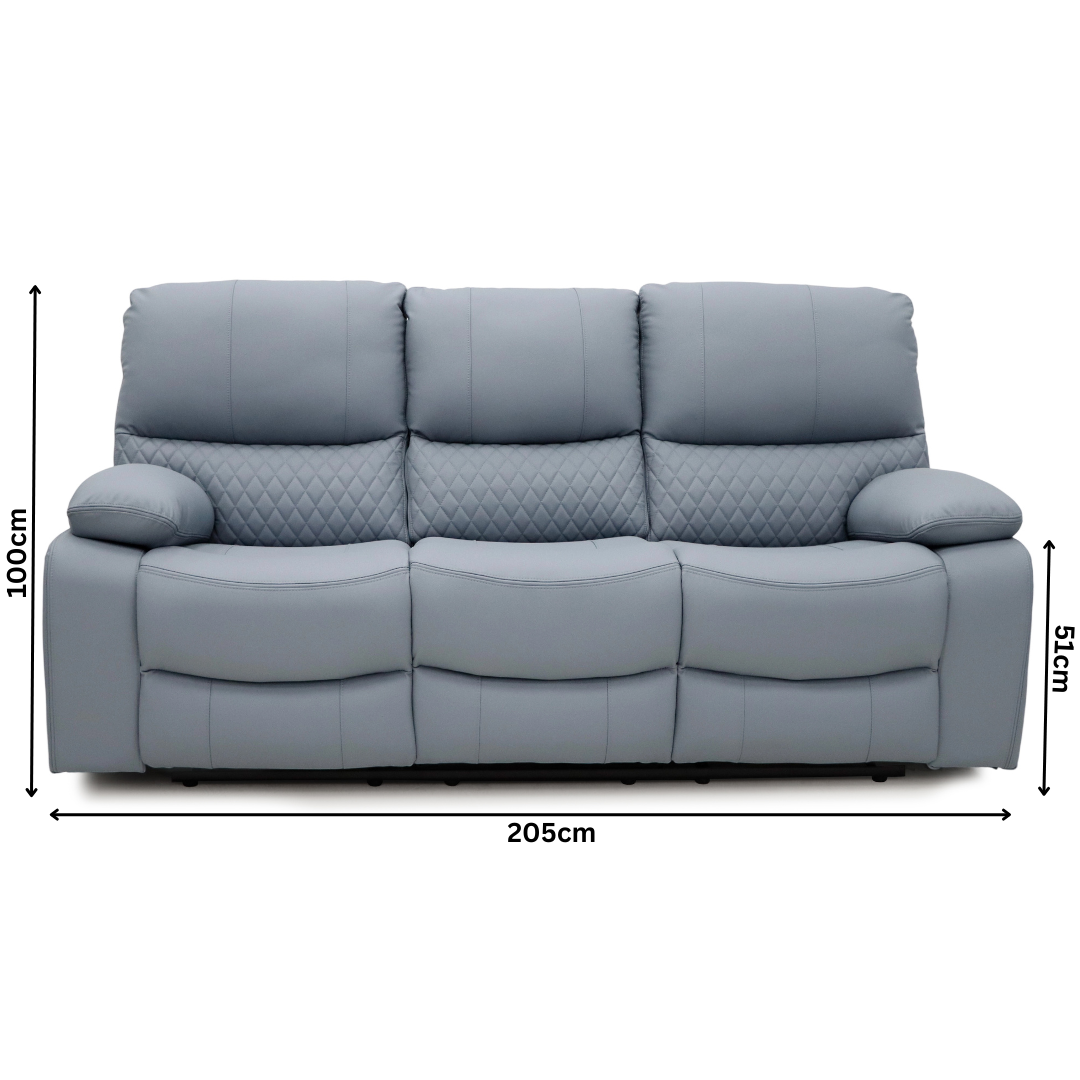 Bergen 3+2+1 Air Leather Recliner Sofa Set
