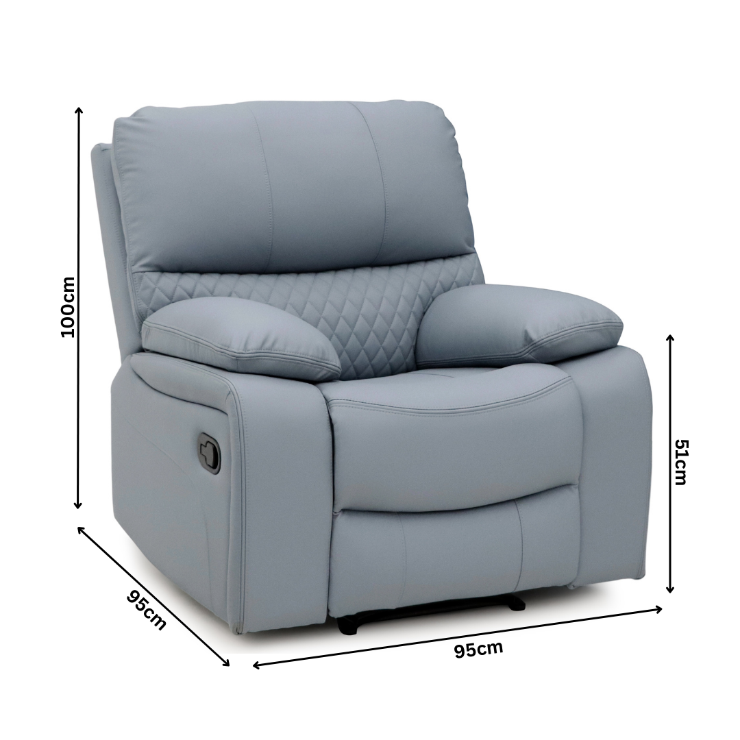 Bergen 3+2+1 Air Leather Recliner Sofa Set