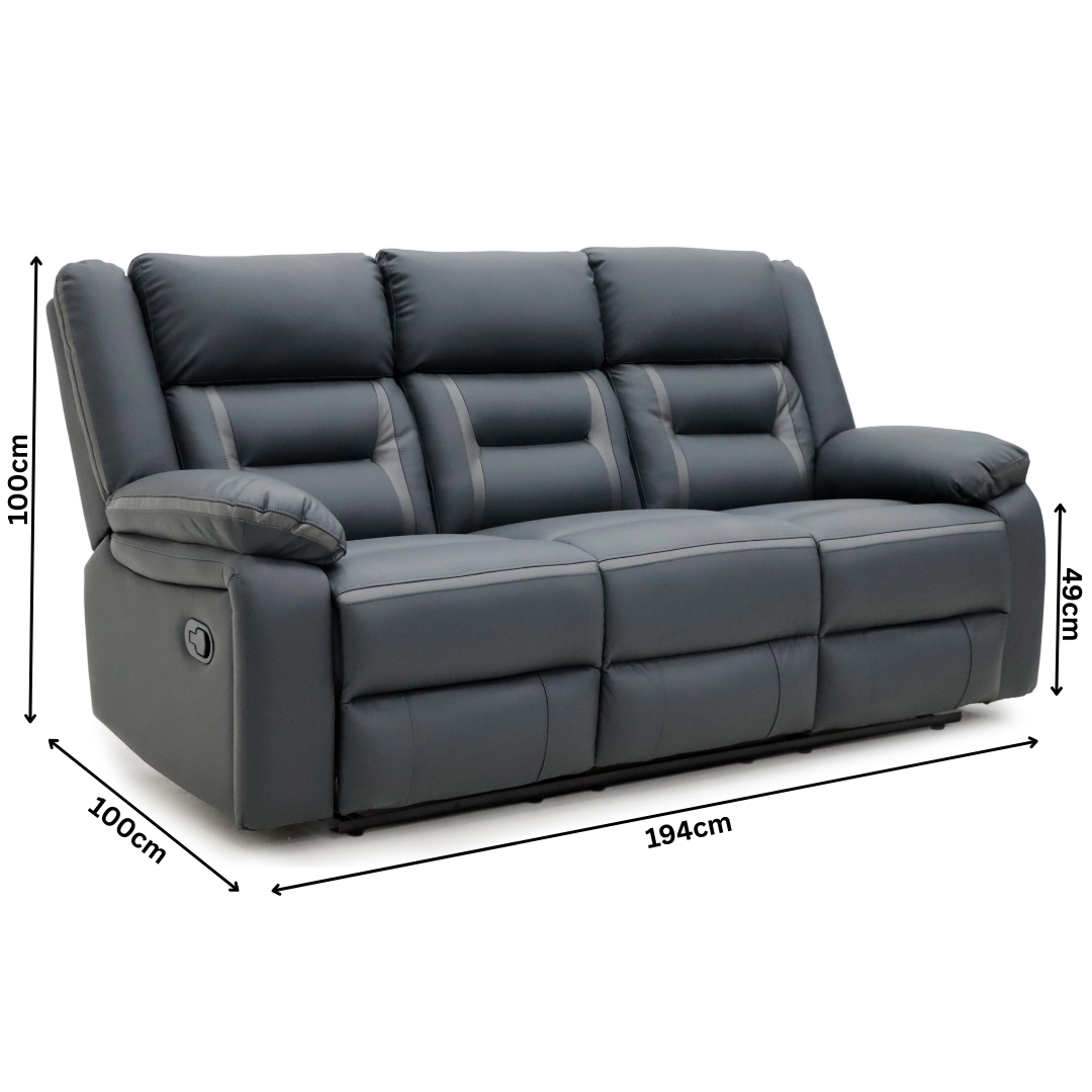 Molde 3+1+1 Recliner Sofa Set