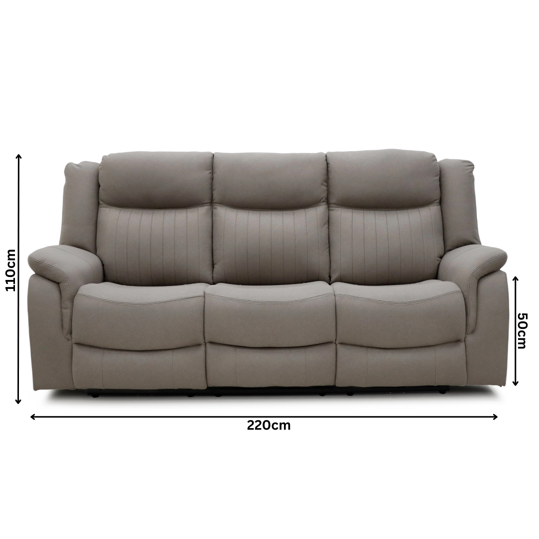 Skara Electric 3+1+1 Recliner Sofa Set (Power Motion)