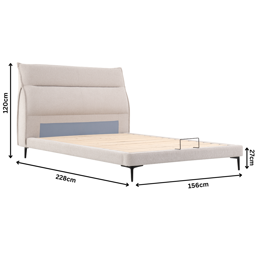 Lumi Queen Bedframe with Mattress