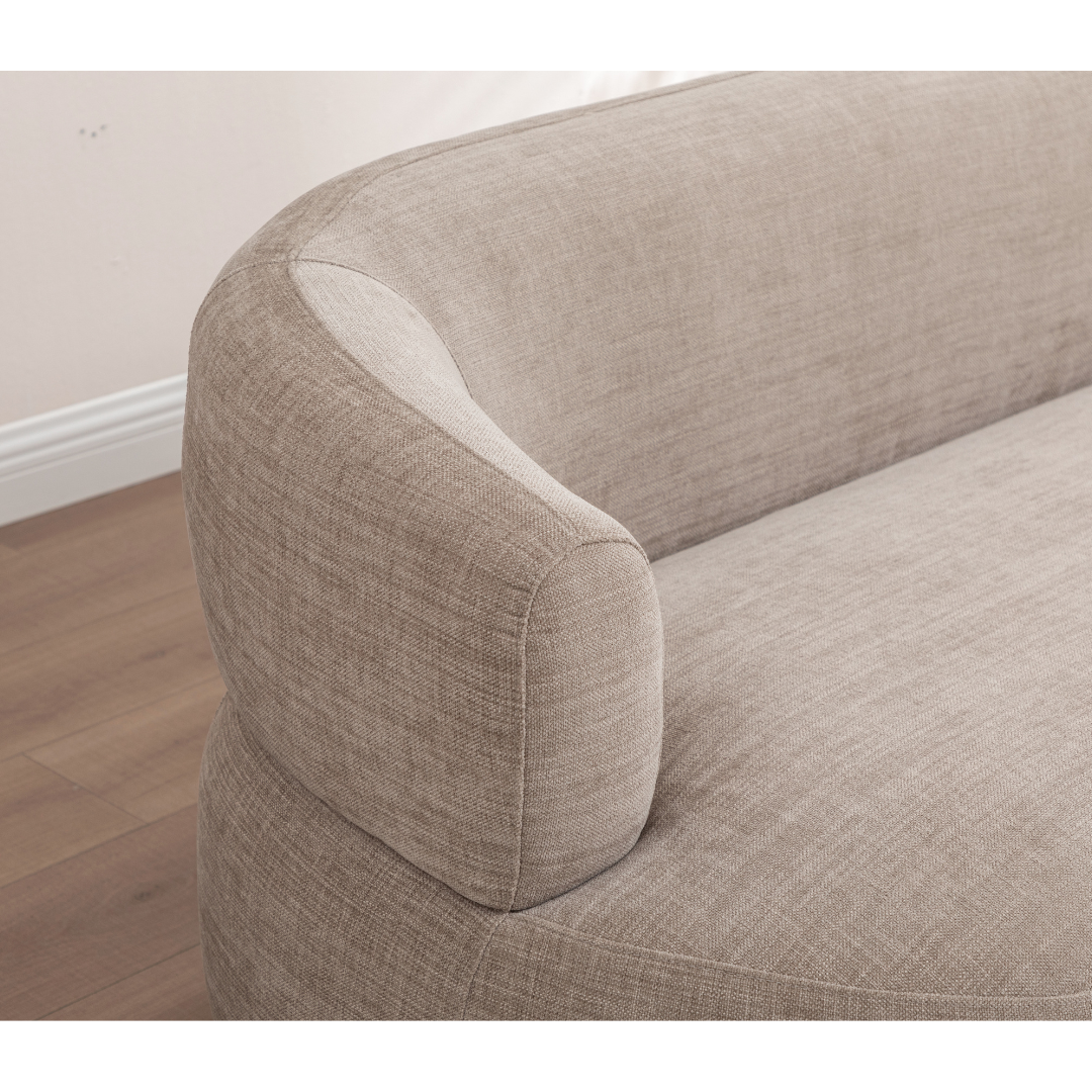 Moro Curved Sofa Set with 360 Swivel Chair