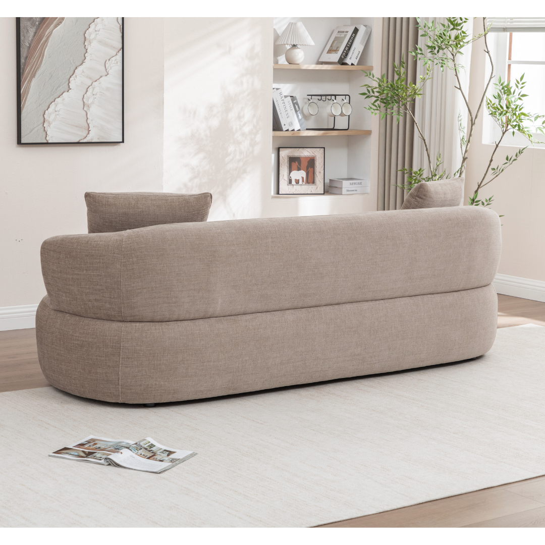 Moro Curved Sofa Set with 360 Swivel Chair