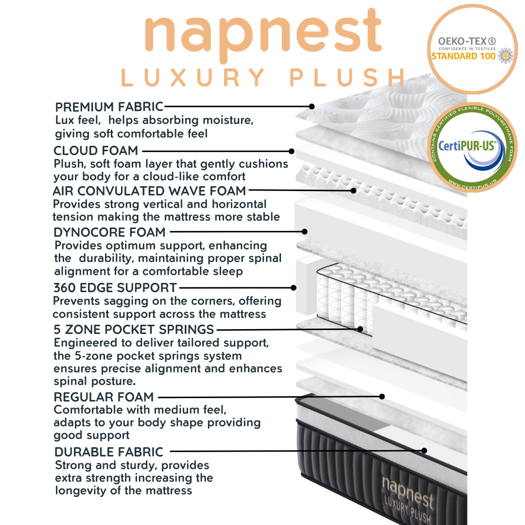 Napnest Luxury Plush Bed