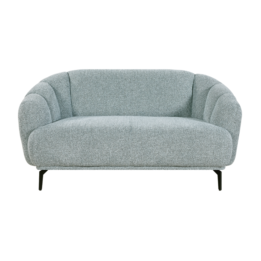 Orsta 2-Seater Sofa – compact modern grey lounge piece with rounded arms and cushioned seating.