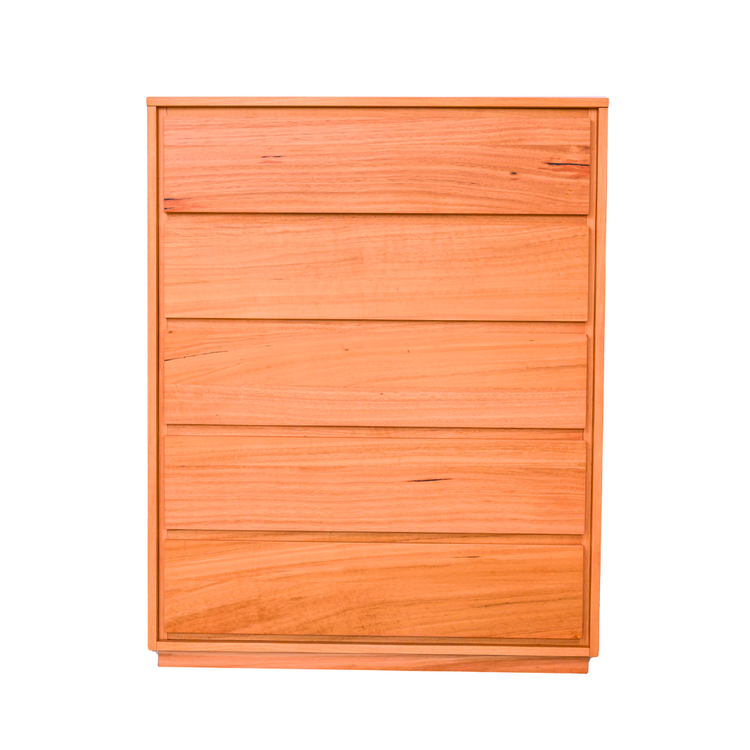 allboy chest of drawers in messmate timber from the Outbark bedroom range.