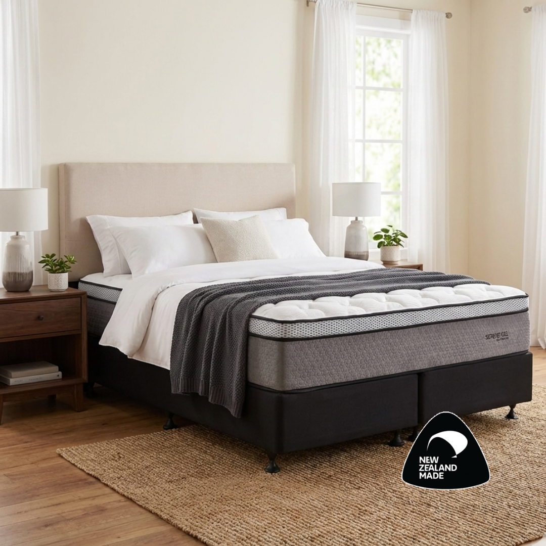 Serene Gel Bed - Medium Feel Cooling Mattress and Base Set