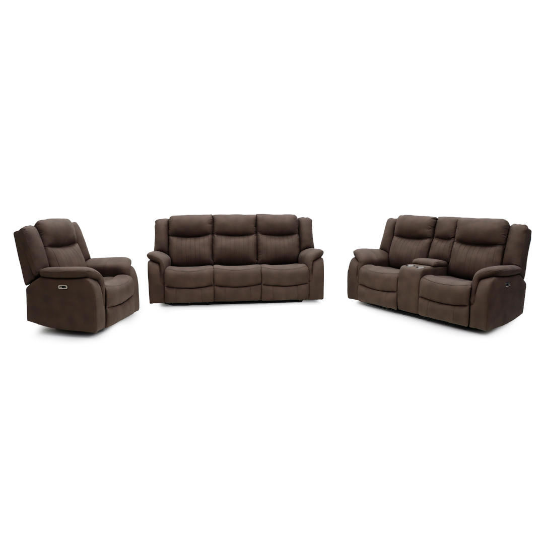 Skara Electric 3+2+1 Recliner Sofa Set (Power Motion)