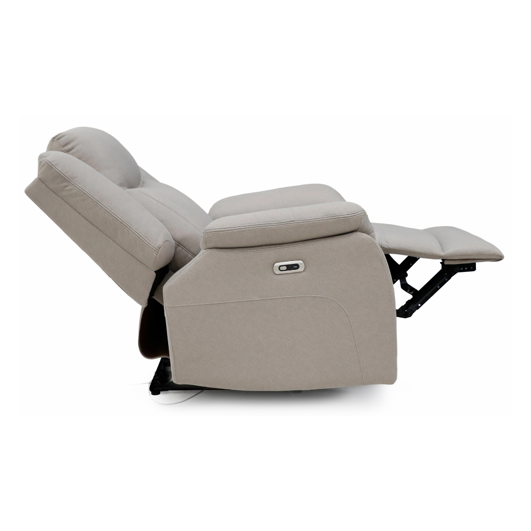 Skara Single Electric Recliner in reclining position.