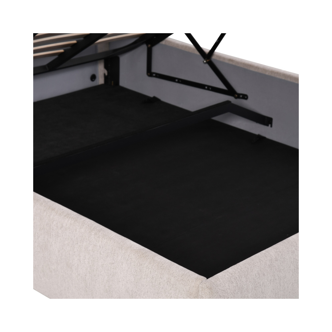 Soren LED Queen Gaslift Storage Bed