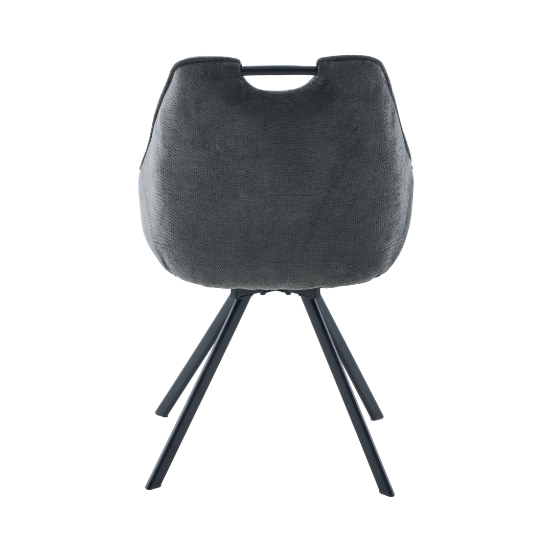 Sorrel 360° Swivel Dining Chair - Dark Grey