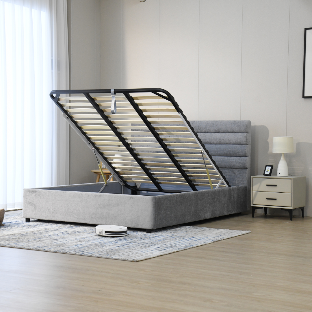 Sova Gaslift Storage Bed - Dark Grey