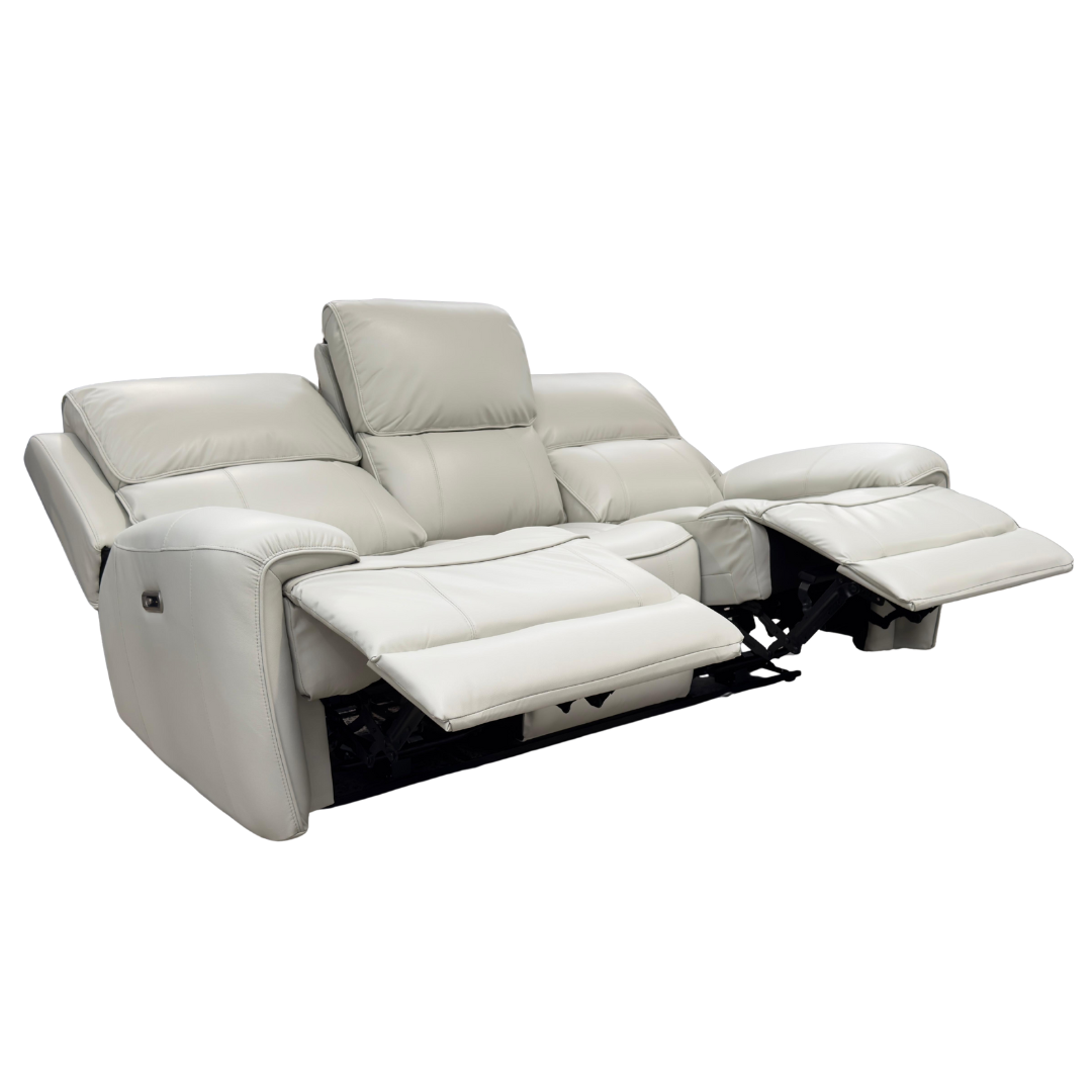 Tromso 3+2 Electric Recliner Sofa Set - White